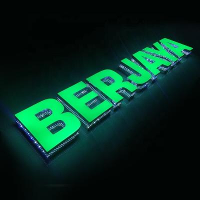 China LED Logo Acrylic Stainless Steel Waterproof 3d Modules Waterproof Open Signage Led Sign Outdoor Led Neon Letters 3d Sign for sale