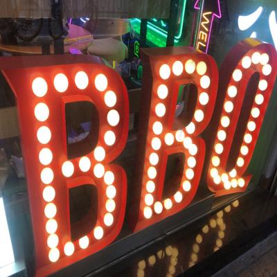 China Low Energy Consumption Led Outdoor Giant Light Up Numbers Letters Large Signs Love 4Ft Metal Light Up Letters Marquee Numbers 4ft Light Up Letters numbers for sale