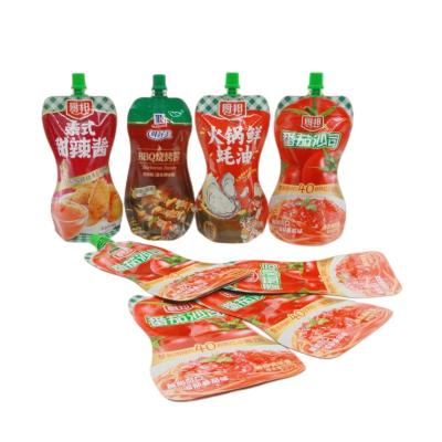 China Top Quality Moisture Proof Juice Energy Drinks Package Custom Patterned Large Spout Liquid Pouch for sale