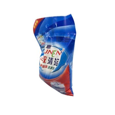 China Top Quality Laundry Detergent Bag Moisture Proof Heat Seal Printed Side Gusset Washing Powder Packaging Bag for sale