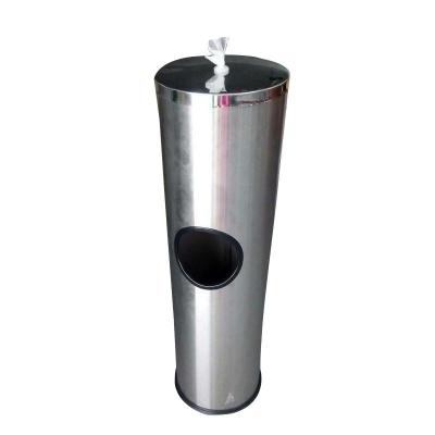 China Modern Stainless Steel Floor Standing Disinfecting Gym Wipes Dispensers for sale