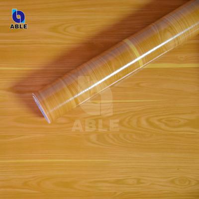 China Self Adhesive Hot Selling Self Adhesive Plastic Wood Grain Decorative Film Roll PP Self Adhesive Wood Grain Film for sale