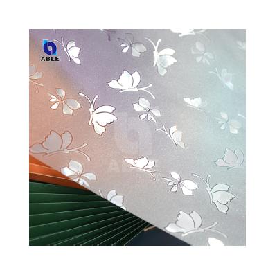 China Smooth Window/Glass/Door/Tile Running Frosted Static Cling Decorative Window Film Transparent Window Glass Films For Office/Home Decoration for sale