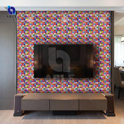 China New Design 3D Self Adhesive Film Self Adhesive Living Room Decorative Wallpaper for sale