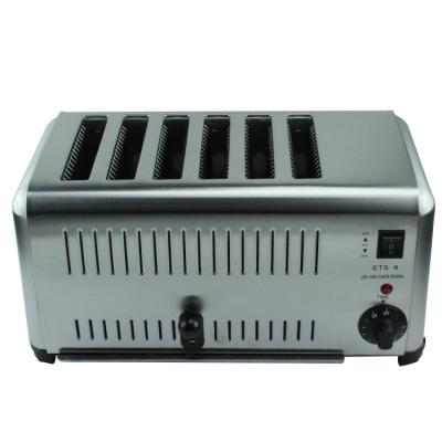 China Large Capacity Stainless Steel 6 Slice Bread Sandwich Waffle Mini Toaster Oven Commercial Electric Manual Toaster for sale