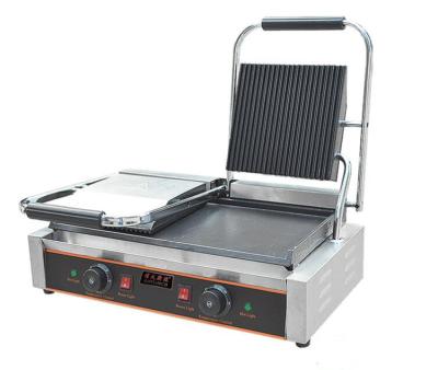 China Outdoor Double Touch Electric Grill Commercial Electric Grill with Factory Price Sandwich Press Panini Grill for sale