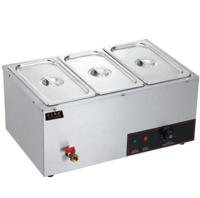 China Hotel Buffet Food Equipment Hot Soup Countertop Food Display Heater Steam Table Buffet Bain Marie Server Showcase Restaurant Kitchen Equipment for sale