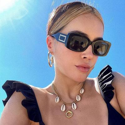 China Custom Logo Luxury Designer Sun Glasses Square Shading Women 2021 New Arrivals Versage Vintage Square Acetate Sunglasses For Woman for sale