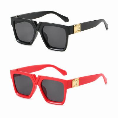 China Retro Fashion Sunglasses 70S Eco-Friendly Gradient Trending Square Sun Glass Men Vintage V Designer Fashion Women Sunglasses for sale