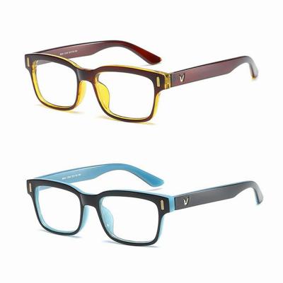 China Vintage Blue River Block Reading Frame Eyewear Acetate Glasses Optical Glasses Frames Decoration Anti Glass /Reading Glasses for sale