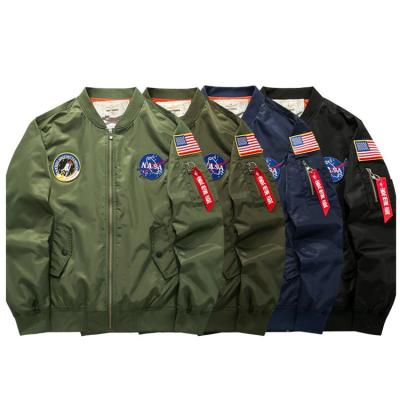 China QUICK DRY Winter Clothes 2021 Fashion USA NASA Coats Bomber Jacket Mens Embroidered Letterman Baseball Plus Size Mens College Jackets for sale