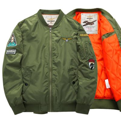 China Fashion Autumn QUICK DRY winter clothes flight satin work riding plus size mens varsity coats custom made tactical hunting bomber jacket for man for sale