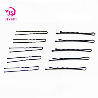 China Fashionable High Quality Factory Wholesale Custom Bobby Pins Hair Clips Wholesale Wave Clip Metal U-Shaped Hair Pin for sale