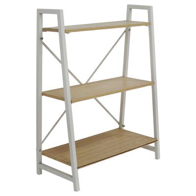 China Wooden Storage Stainless Steel Kitchen and Office Ladder Shelf Rack for Room Dector Wood Shelves Other Furniture for sale