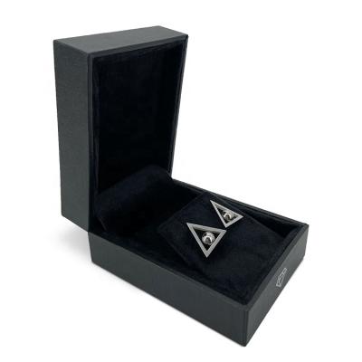 China High End High Quality Material Flannel Cover Jewelry Box And Earring Packaging Earring Box for sale