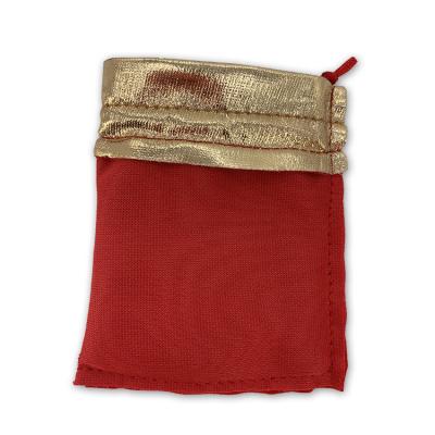 China Jewellry Velvet Jewelry Pouch Tote Bag Red Color Custom Jewelry Bags Drawstring Jewelry Bags Factory Wholesale for sale