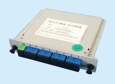 China Tipo circuito planar de la inserción del divisor 1x8 del PLC de la fibra óptica de la onda luminosa del Plc en venta