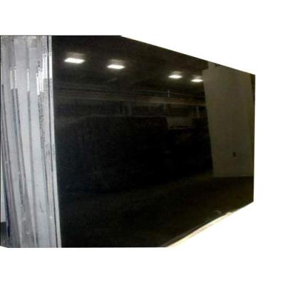 China Modern Black Granite Slab Absolute Black Slabs Tiles Wholesale India Color Granite Cheap Price Natural Stone Perfect Finish for sale