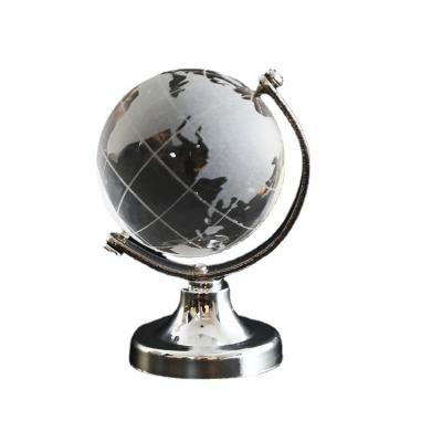 China Desktop World Crystal Globe Map Art Gift New Design Luxury Ornament Home Folk Decorations for sale