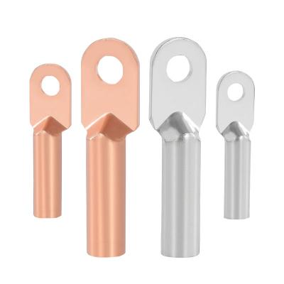 China Electrical Cable Crimp Lug DT-16 Copper Terminal Cable Connector Electrical Accessories for sale