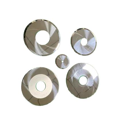 China High Speed Circular blade slitting paper pipe tape plastic film cloth blade rubber blade high speed steel for sale