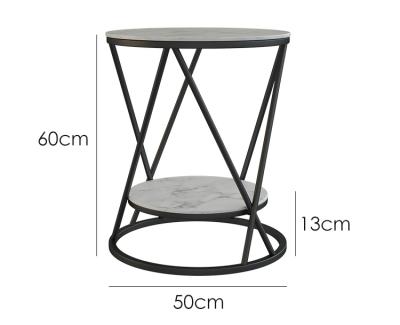 China (Other)Adjustable Nordic light the luxury of the double edge arch of the bedroom coffee shop rock wrought iron wheel modern flat sidetable the small round table for sale