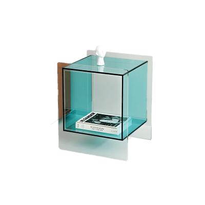 China Modern creative modern minimalist acrylic coffee table multi-layer shelf some small contemporary and contracted side of sofa bed for sale