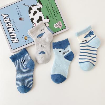 China Factory direct spring cute socks breathable and cartoon thin combed cotton shorts children's summer socks for children for sale