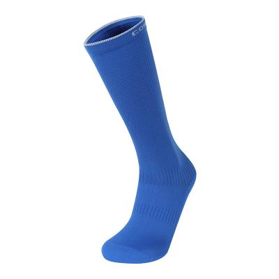 China High Quality Breathable Solid Color Basketball Football Running Anti Slip Sports Breathable Compression Socks for sale