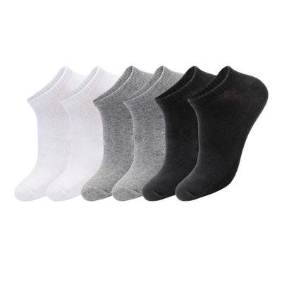 China 100% Cotton Antibacterial Men's Socks High Quality Summer Thin Breathable Socks No Show Ship Booties Black Shorts For Students Size 39-44 en venta