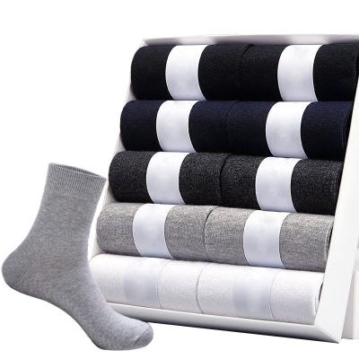 China 2021 Hot Selling Antibacterial Brand New Men's Cotton Socks Summer Black Men's Spring Casual Work Wear Crew Breathable Socks en venta