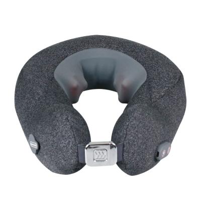 China Multifunctional Pillow Automatic Portable U-shape Vibration Massage Inflation Neck And Shoulder Massager for sale