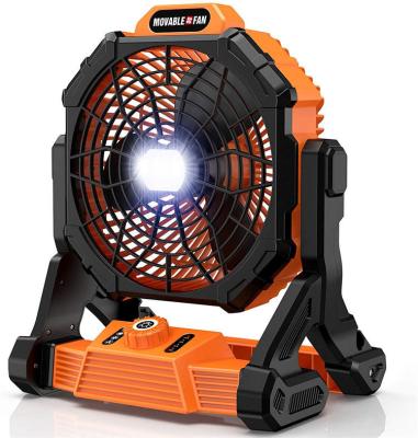 China Mini Rechargeable Portable Outdoor Hotel Camping Outdoor Camp Fan Light with Led Light for sale