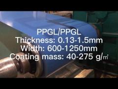 Zinc Roofing Galvanized Steel Coil , PPGI / PPGL Flat Coating Galvanized Steel