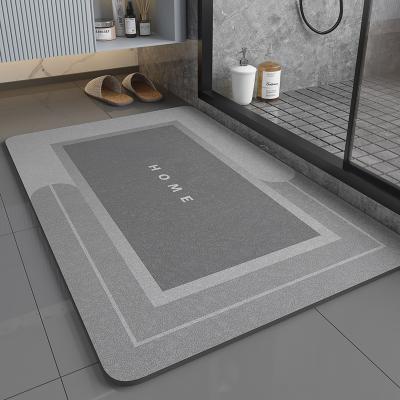 China Bathtub Sustainable Mat Quick Dry Bath Mats Non Slip For Bathroom Diatomite Bath Mat Absorbent for sale