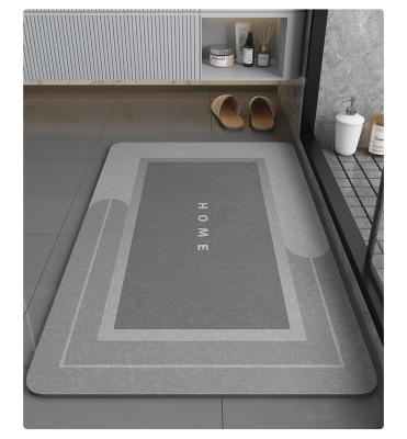 China Bathtub Sustainable Mat Quick Dry Bath Mats Non Slip For Bathroom Diatomite Bath Mat Absorbent for sale