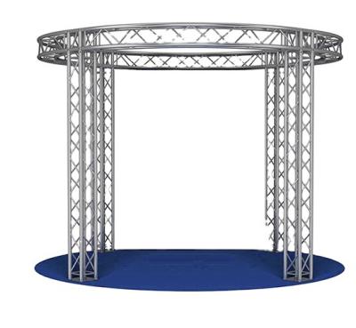 China Circular 6082-T6 Aluminum Rotation Heavy Duty Aluminum Bolt Led Screen Circle Mini Truss for sale