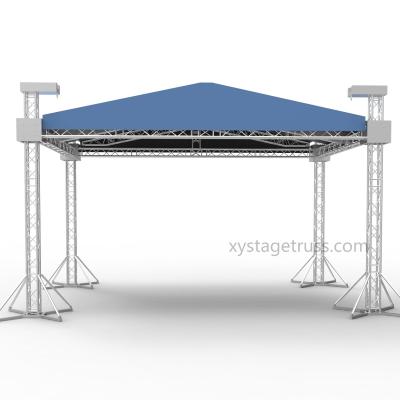 China Outdoor Cheap Metal Roof Spigot Concert Stage Aluminum DJ Event Truss Nigeria for sale