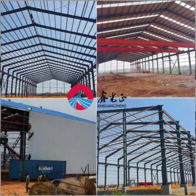 China Hangar de aviões de metal galvanizado Edifícios de armazém de metal Q355B à venda