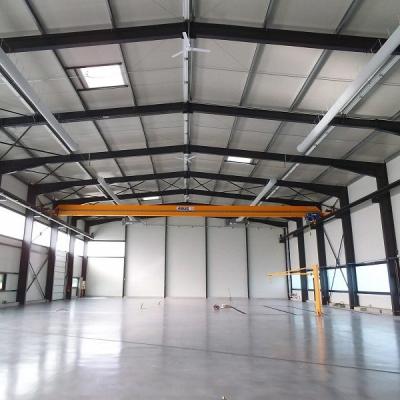 China Q355B Prefabricated Steel Construction Prefab Steel Warehouse Buildings Te koop