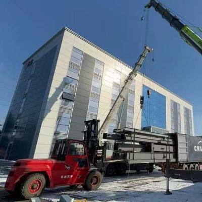 China Multi-story Prefabricated Steel Structure Office Building For Work And Live zu verkaufen