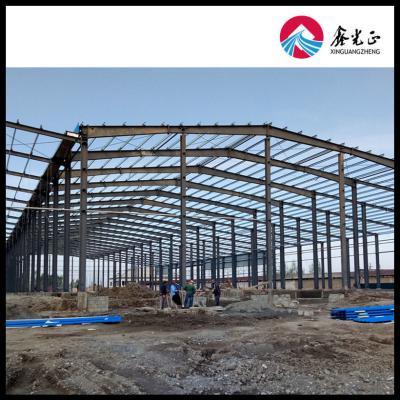 China Customized Construction Prefabricated Steel Structure Workshop With Fire Proof Panel for sale