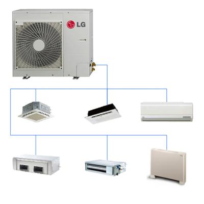 China Domestic Hotel LG Vrf Vrv System Energy Savings Cassette Ducted Types Central Air Conditioners Heat Pump for sale