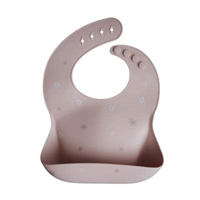 China RTS Antibacterial Silicone Baby Bibs Wholesale Customized Fit Adjustable U-shaped Baby Bib Printed Waterproof Set Dropshipping for sale