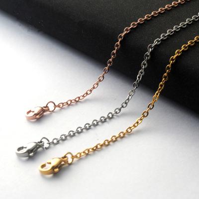 China CLASSIC Anti-Corrosion O Type Pure Titanium Link Chain Jewelry Chain For Women for sale