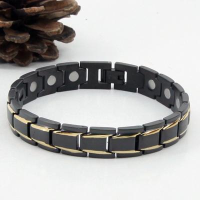 China Healthy Energy Power Top Selling Fashion Magnetic Energy Stainless Steel Bracelet Chain Germanium/FIR/Anion/Magnet/38 accesory for sale