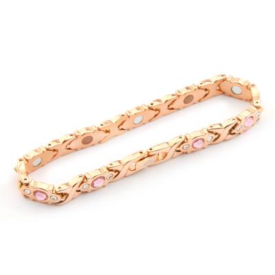 China Relief Of Stress High Quality Stainless Steel Jewelry Bracelet With Zircon for sale