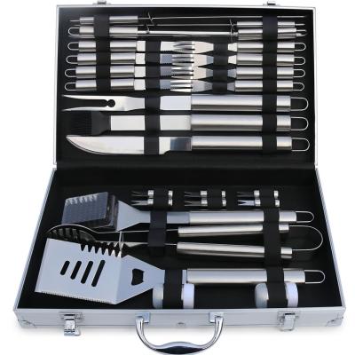 China Easily Cleaned BBQ Tool Kit Stainless Steel 26-Piece Outdoor Aluminum Grill Box Grill Set Grill Utensils GRILL BBQ Tool Combination Set for sale