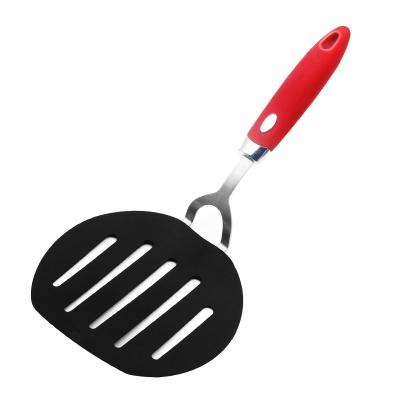 China Sales Promotion Tool Kit Viable Plastic Nylon Slotted Fried Egg Pancake Kitchen Utensils Spatula Turner Shovel for sale