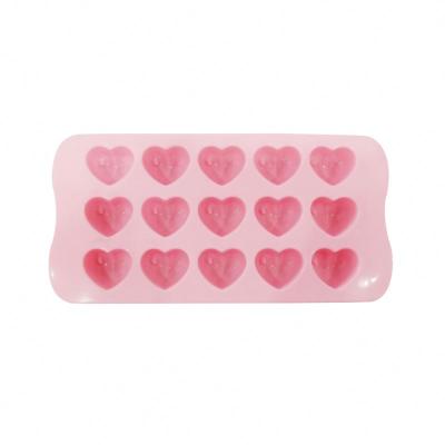 China Viable Heart Shape 16 Cavities Cake Chocolate Cookies Ice Cube Soap Silicone Mold Tray Baking Mold For Baking Tools for sale